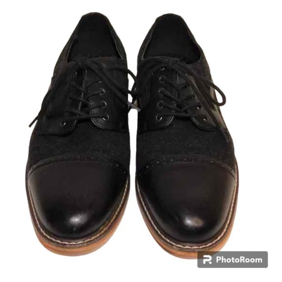 BAR III Men\'s Frankie Perforated Oxford Shoes Size 9M In Black main image 6